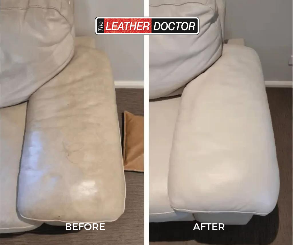 Armchair of Leather White Couch Cleaning BnA