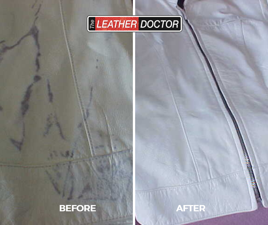 White Leather Jacket Stain Removal